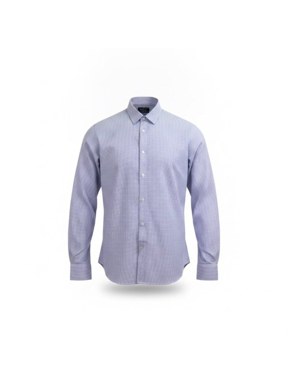 Banana Republic Mens Blue Cotton Slim Fit Non-Iron Dress Shirt Size Large